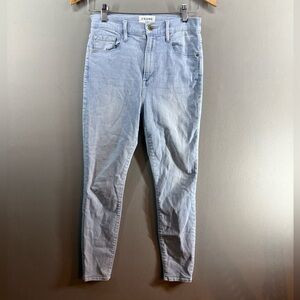 Frame Women Jeans Ali High Rise Cigarette Size 28 Ligh Blue